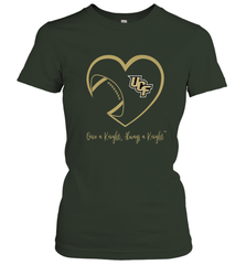 UCF Knights Football Inside Heart  Team  Apparel Women's T-Shirt Women's T-Shirt - HHHstores