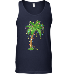 Christmas Lights Palm Tree Beach Funny Tropical Xmas Gift Men's Tank Top