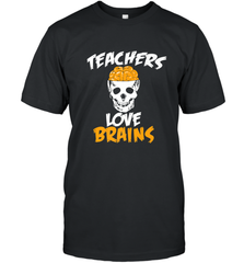 Teachers Love Brains funny Halloween Zombie Men's T-Shirt Men's T-Shirt - HHHstores