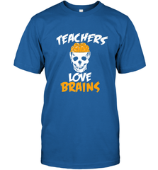 Teachers Love Brains funny Halloween Zombie Men's T-Shirt Men's T-Shirt - HHHstores