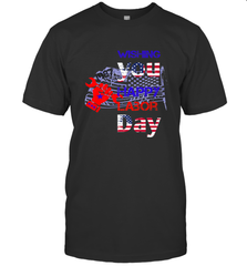 Happy labor day wishes USA flag for men and woman Men's T-Shirt Men's T-Shirt - HHHstores