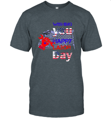 Happy labor day wishes USA flag for men and woman Men's T-Shirt Men's T-Shirt - HHHstores