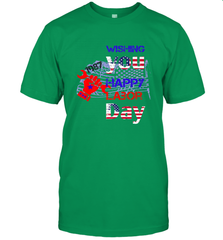 Happy labor day wishes USA flag for men and woman Men's T-Shirt Men's T-Shirt - HHHstores