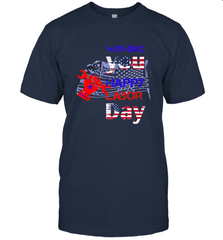 Happy labor day wishes USA flag for men and woman Men's T-Shirt Men's T-Shirt - HHHstores
