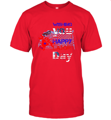 Happy labor day wishes USA flag for men and woman Men's T-Shirt Men's T-Shirt - HHHstores