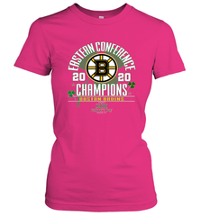 NHL ST PATRICK'S DAY Boston Bruins Fanatics 2020 Eastern Conference Champions Defensive Zone Women's T-Shirt Women's T-Shirt - HHHstores