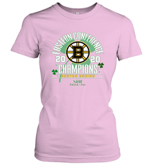 NHL ST PATRICK'S DAY Boston Bruins Fanatics 2020 Eastern Conference Champions Defensive Zone Women's T-Shirt Women's T-Shirt - HHHstores