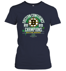 NHL ST PATRICK'S DAY Boston Bruins Fanatics 2020 Eastern Conference Champions Defensive Zone Women's T-Shirt Women's T-Shirt - HHHstores