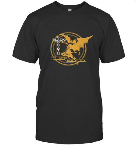 Black Sabbath World Tour 77 Men's T-Shirt Men's T-Shirt / Black / S Men's T-Shirt - HHHstores