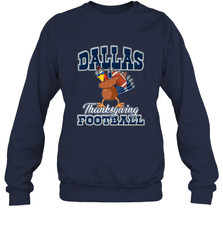 Dallas Thanksgiving Day Funny Turkey Playing Texas Football Premium T Shirt Crewneck Sweatshirt Crewneck Sweatshirt - HHHstores