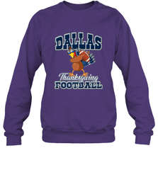 Dallas Thanksgiving Day Funny Turkey Playing Texas Football Premium T Shirt Crewneck Sweatshirt Crewneck Sweatshirt - HHHstores
