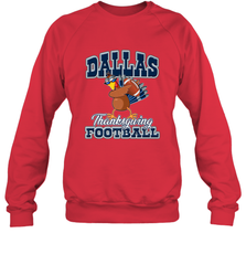 Dallas Thanksgiving Day Funny Turkey Playing Texas Football Premium T Shirt Crewneck Sweatshirt Crewneck Sweatshirt - HHHstores