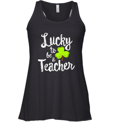 Teacher St. Patrick's Day Shirt, Lucky To Be A Teacher Women's Racerback Tank Women's Racerback Tank - HHHstores