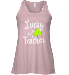 Teacher St. Patrick's Day Shirt, Lucky To Be A Teacher Women's Racerback Tank Women's Racerback Tank - HHHstores