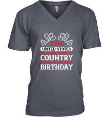 The United States is the only country with a known birthday 01 Men's V-Neck Men's V-Neck - HHHstores