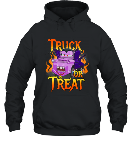 Disney Pixar Cars Halloween Vampire Truck Or Treat Hooded Sweatshirt Hooded Sweatshirt / Black / S Hooded Sweatshirt - HHHstores