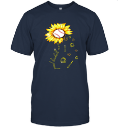 Baseball Proud Sunflower Men's T-Shirt