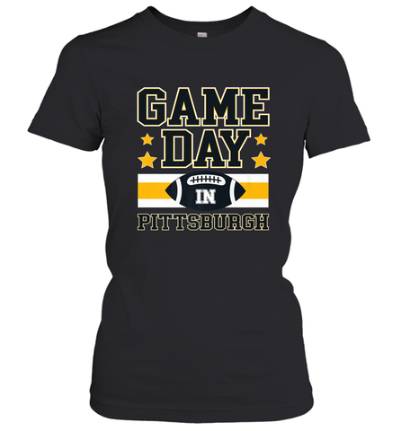 NFL Pittsburgh PA. Game Day Football Home Team Women's T-Shirt Women's T-Shirt / Black / S Women's T-Shirt - HHHstores