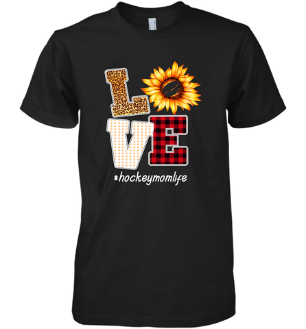 Love Hockey Mom Life Design Men's Premium T-Shirt Men's Premium T-Shirt / Black / XS Men's Premium T-Shirt - HHHstores