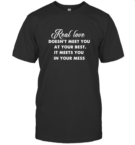 Real love funny quotes for valentine Men's T-Shirt Men's T-Shirt / Black / S Men's T-Shirt - HHHstores