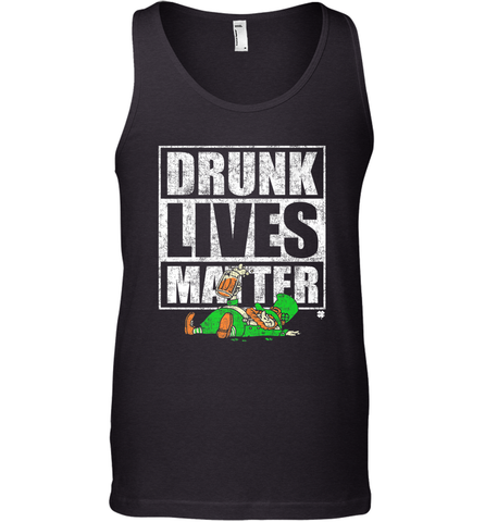 Drunk Lives Matter Leprechaun St Patricks Day Men's Tank Top Men's Tank Top / Black / XS Men's Tank Top - HHHstores