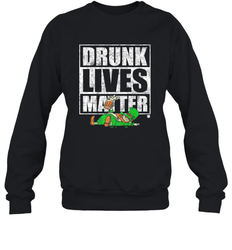 Drunk Lives Matter Leprechaun St Patricks Day Crewneck Sweatshirt