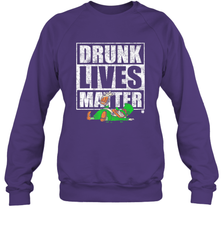 Drunk Lives Matter Leprechaun St Patricks Day Crewneck Sweatshirt Crewneck Sweatshirt - HHHstores