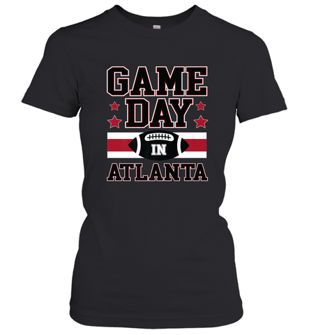 NFL Atlanta Game Day Football Home Team Colors Women Girl Gift Women's T-Shirt Women's T-Shirt / Black / S Women's T-Shirt - HHHstores