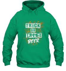 Trick or Beer Funny Halloween Trick or Treat Hooded Sweatshirt Hooded Sweatshirt - HHHstores