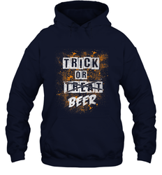 Trick or Beer Funny Halloween Trick or Treat Hooded Sweatshirt