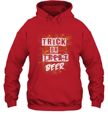 Trick or Beer Funny Halloween Trick or Treat Hooded Sweatshirt Hooded Sweatshirt - HHHstores