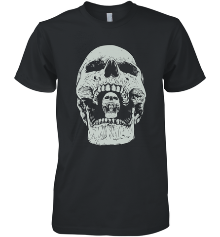 Vintage Halloween Skull Design For Trick or Treating Men's Premium T-Shirt Men's Premium T-Shirt / Black / XS Men's Premium T-Shirt - HHHstores