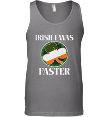 Irish I Was Faster Funny Running St Patricks Day Men's Tank Top Men's Tank Top - HHHstores