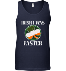 Irish I Was Faster Funny Running St Patricks Day Men's Tank Top Men's Tank Top - HHHstores