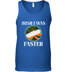 Irish I Was Faster Funny Running St Patricks Day Men's Tank Top Men's Tank Top - HHHstores