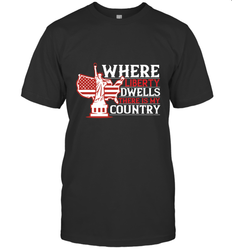 Where liberty dwells, there is my country 01 Men's T-Shirt