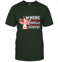 Where liberty dwells, there is my country 01 Men's T-Shirt Men's T-Shirt - HHHstores