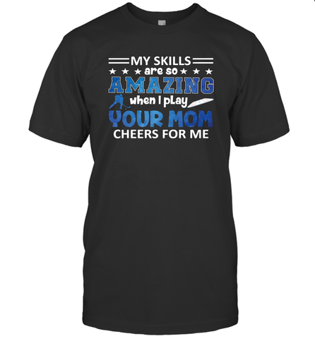 HOCKEY Yours Mom Cheers For Me Men's T-Shirt Men's T-Shirt / Black / S Men's T-Shirt - HHHstores