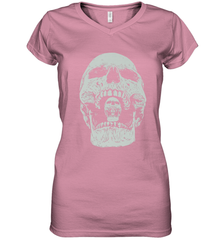 Vintage Halloween Skull Design For Trick or Treating Women's V-Neck T-Shirt Women's V-Neck T-Shirt - HHHstores