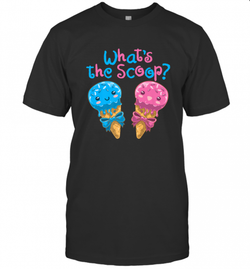 Gender Reveal Family Party Ice Cream What's the Scoop Men's T-Shirt