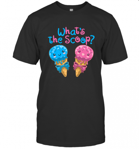 Gender Reveal Family Party Ice Cream What's the Scoop Men's T-Shirt
