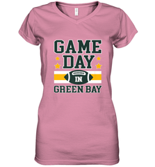 NFL Green Bay WI. Game Day Football Home Team Women's V-Neck T-Shirt Women's V-Neck T-Shirt - HHHstores