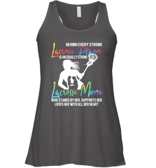 Lacrosse Strong Lacrosse Mom Women's Racerback Tank Women's Racerback Tank - HHHstores