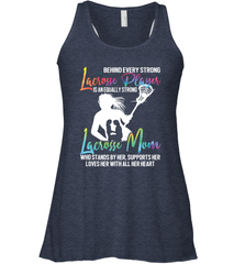 Lacrosse Strong Lacrosse Mom Women's Racerback Tank Women's Racerback Tank - HHHstores