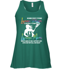 Lacrosse Strong Lacrosse Mom Women's Racerback Tank Women's Racerback Tank - HHHstores
