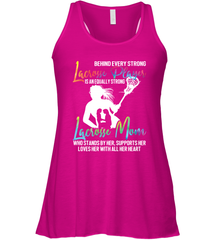 Lacrosse Strong Lacrosse Mom Women's Racerback Tank Women's Racerback Tank - HHHstores