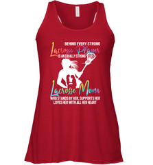 Lacrosse Strong Lacrosse Mom Women's Racerback Tank Women's Racerback Tank - HHHstores