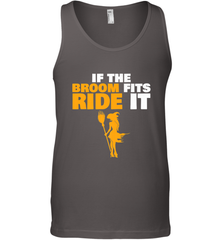 If the broom fits, ride it funny Halloween Witch Men's Tank Top Men's Tank Top - HHHstores
