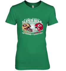 NFL Super bowl San Francisco 49ers vs. Kansas City Chiefs Women's Premium T-Shirt Women's Premium T-Shirt - HHHstores