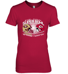 NFL Super bowl San Francisco 49ers vs. Kansas City Chiefs Women's Premium T-Shirt Women's Premium T-Shirt - HHHstores